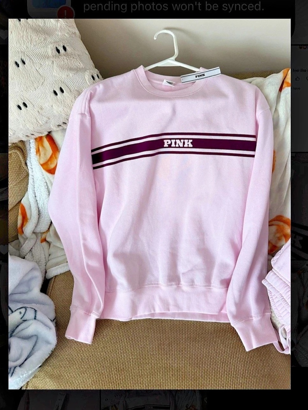 Victoria's Secret PINK crewneck sweatshirt Striped